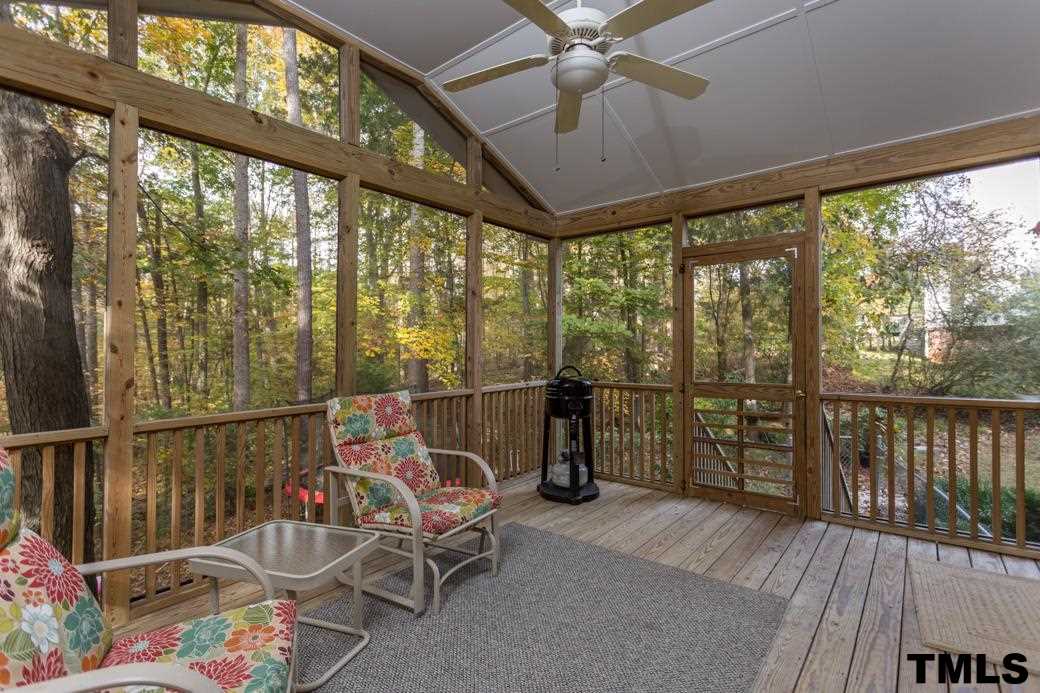 1241 Hillingdon Way Raleigh, NC 27614 - Photo 14 of 21 Screened Porch is located off of the Kitchen/Breakfast Room, and will be your favorite spot to start your day, unwind, or relax. Ceiling fan provides a nice breeze when it's needed!