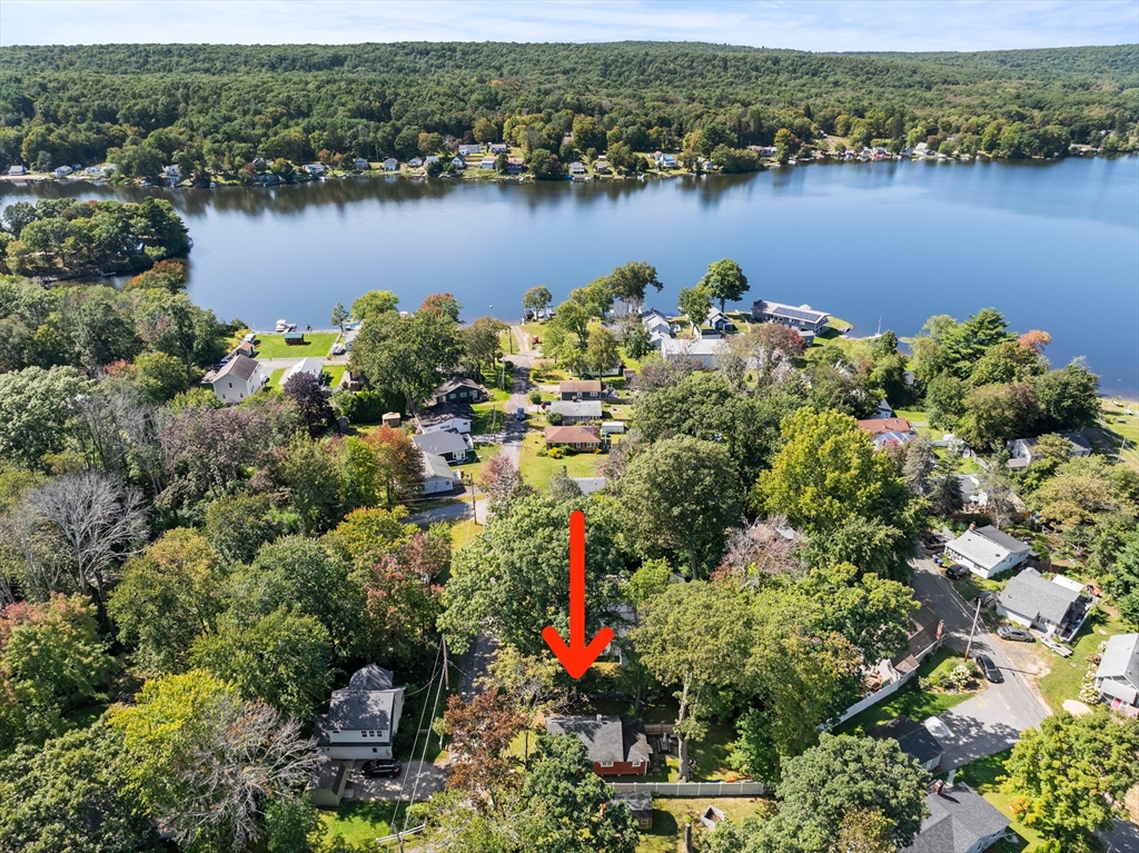 7 Sichols Colony Road Wales, MA 01081 - Photo 24 of 29 an aerial view of a houses with a lake view