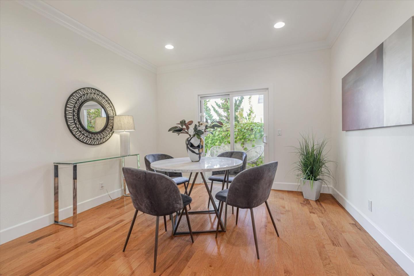 1382 Dahlia Loop San Jose, CA 95126 - Photo 12 of 31 a view of a dining room with furniture window and wooden floor