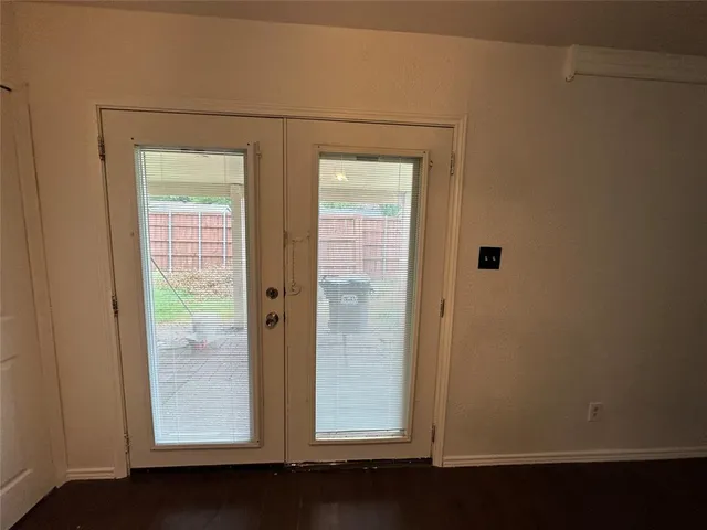 a view of front door