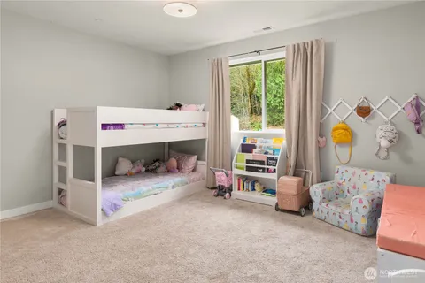 a room with toys and a window