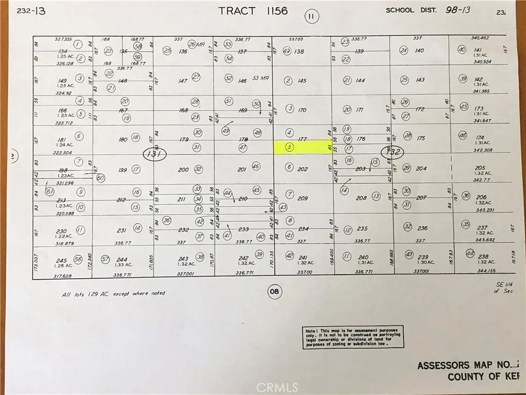 0 Borax Boron, CA 93516 - Photo 1 of 2 Tract map