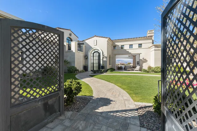 a bedroom with a bed and a fireplace