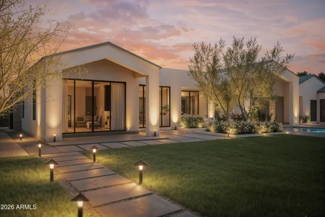 a picture of floor with a large building