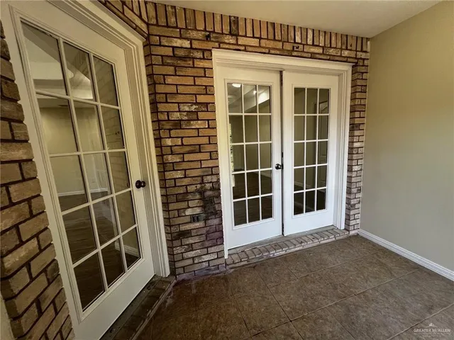 a view of front door