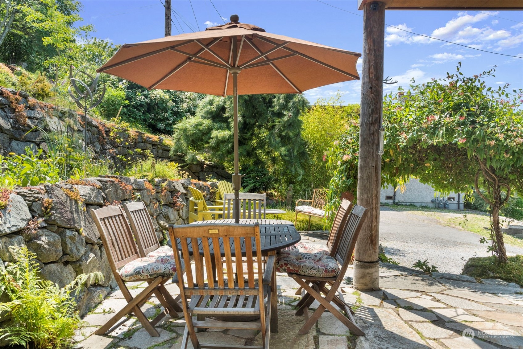 341 South State Street Bellingham, WA 98225 - Photo 32 of 40 a view of an outdoor space with furniture and umbrella