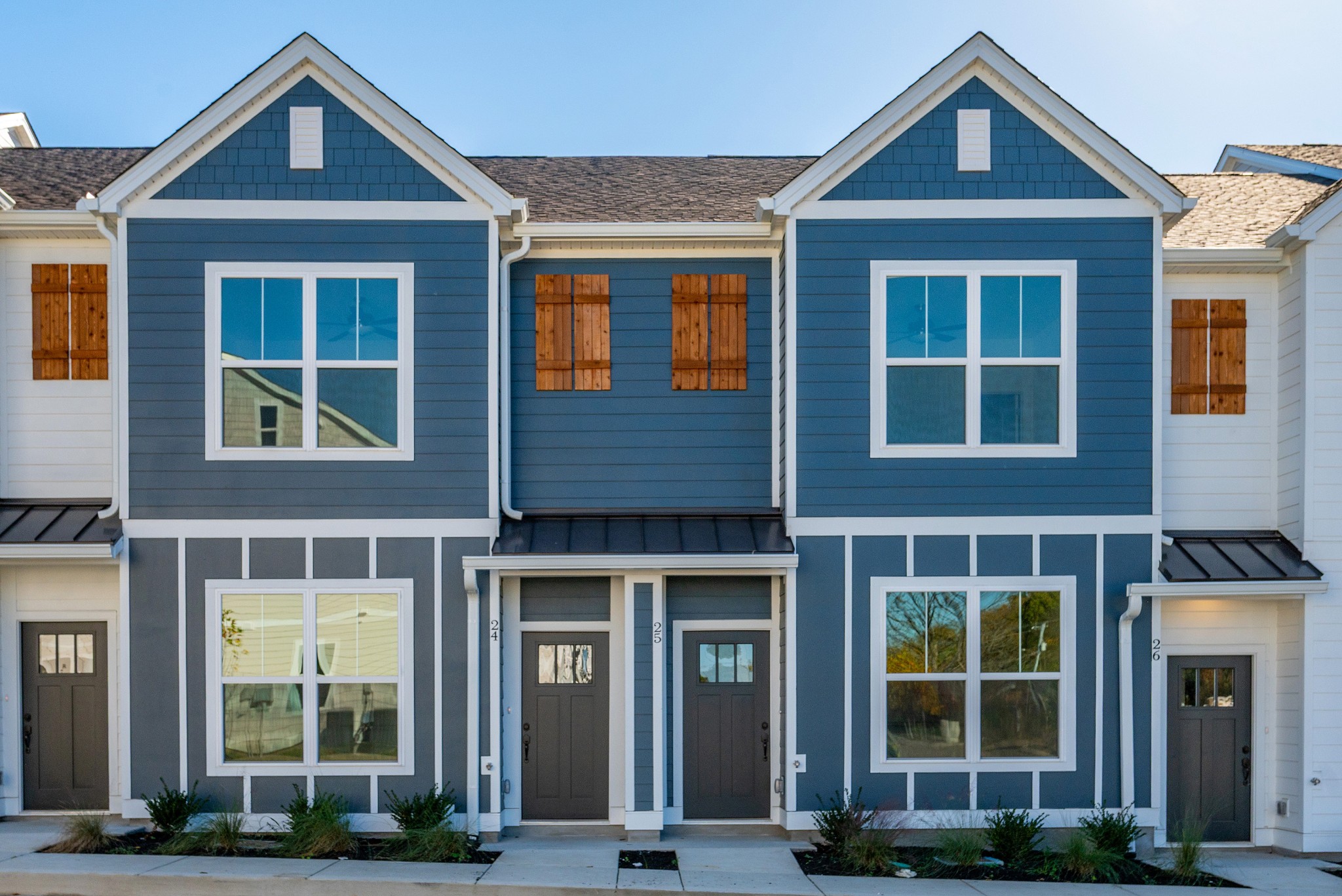 a front view of a house