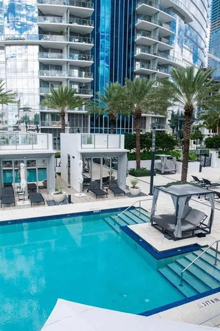 a view of a swimming pool