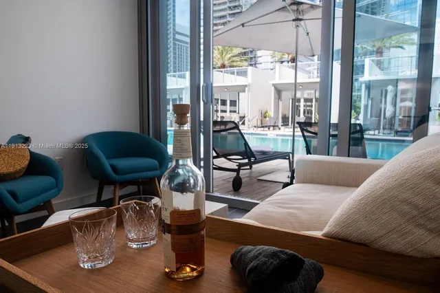 a view of a balcony with staircase