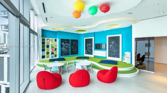 a room with pool table