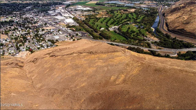 a view of city and mountain