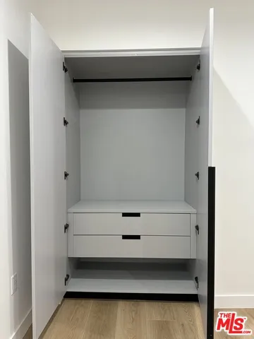 a close view of closet