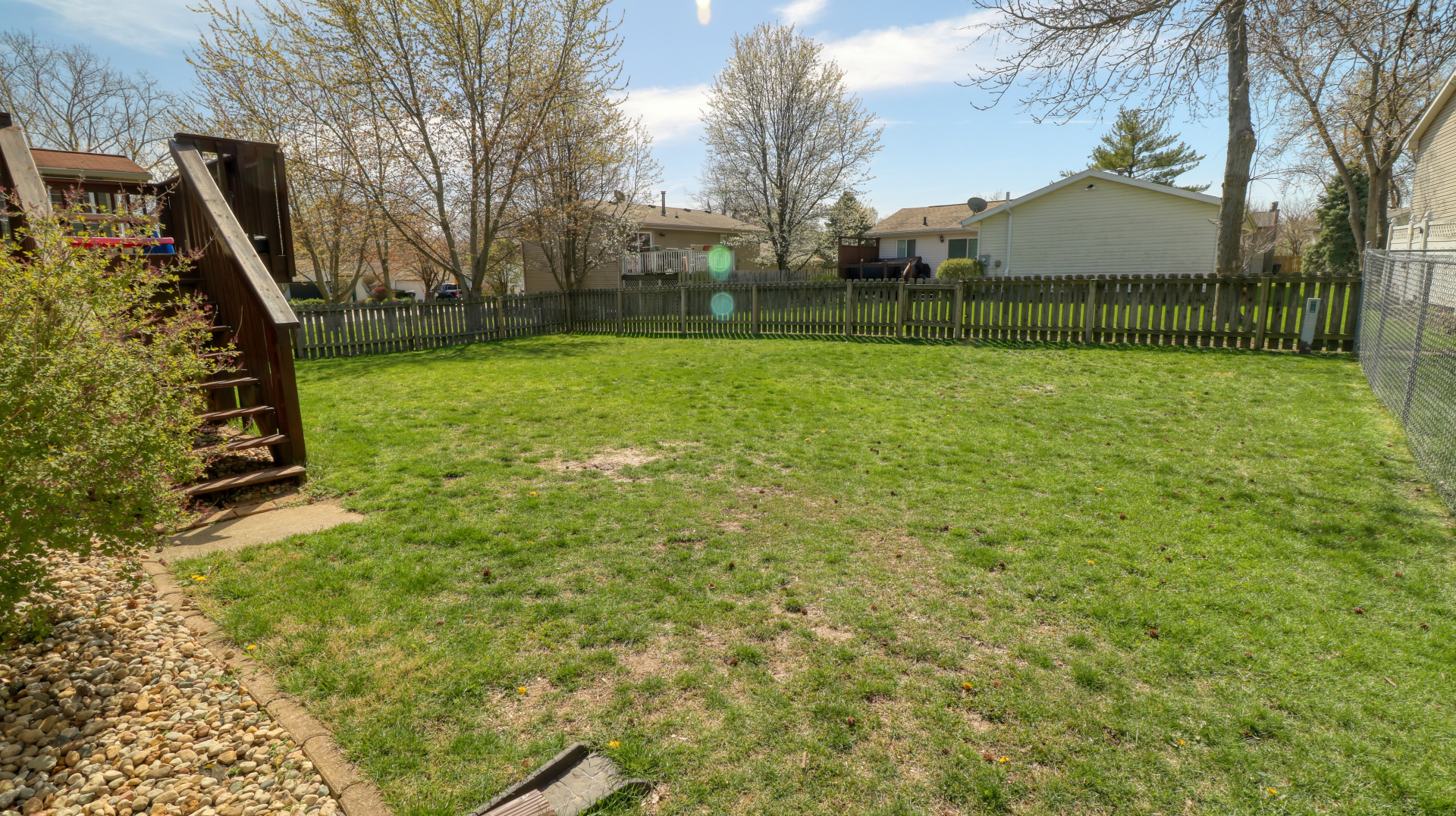 23 Cedar Court Bloomington, IL 61701 - Photo 31 of 36 a view of a garden with a slide