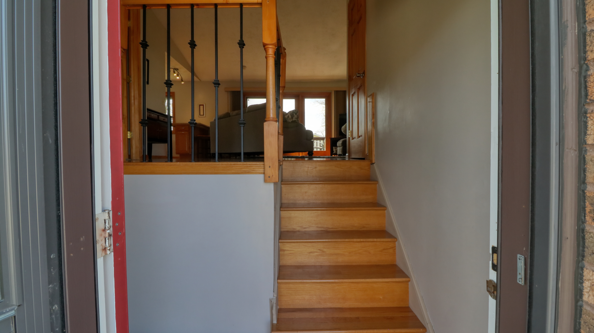 23 Cedar Court Bloomington, IL 61701 - Photo 5 of 36 a view of a stairs and an entrance