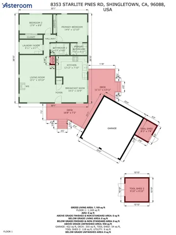 $241,500 | 8353 Starlite Pines Road, Shingletown, CA 96088