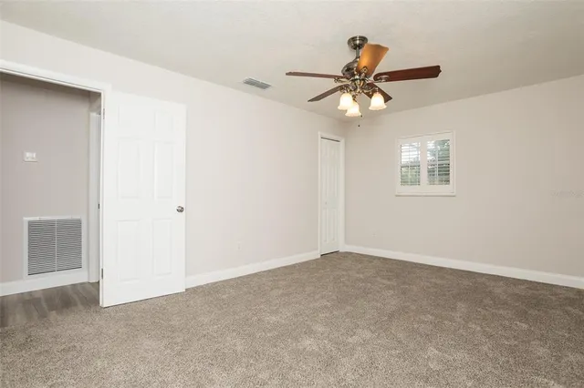 a view of an empty room