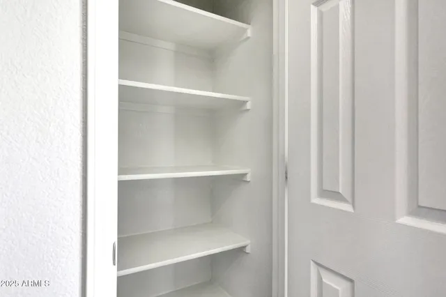 a close view of closet
