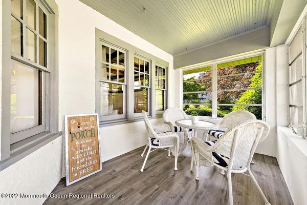 a dining room with furniture window wooden floor