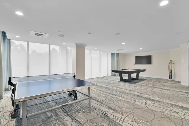 a view of a city with tall buildings