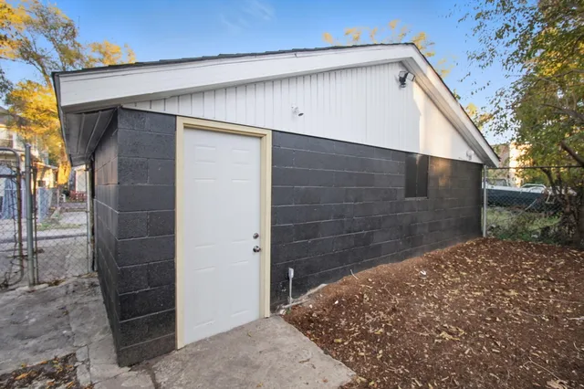 a backyard of a house