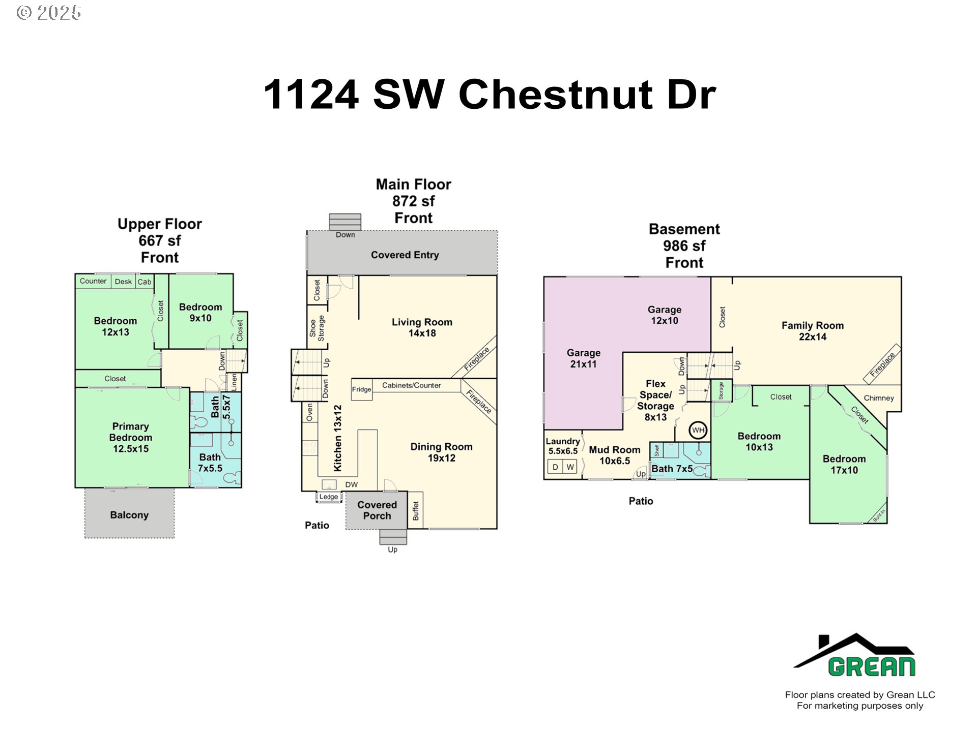1124 Southwest Chestnut Drive Portland, OR 97219 - Photo 37 of 37 Floor Plan