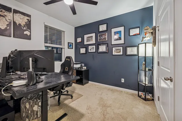 a view of swimming pool with a yard