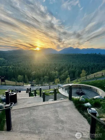 a view of city and mountain