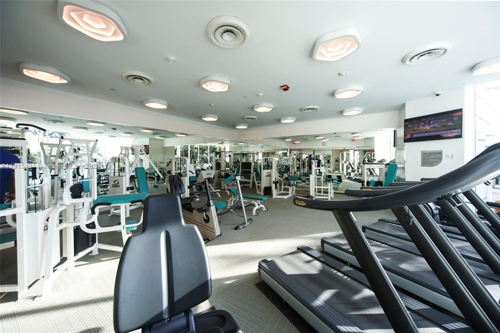 2127 Brickell Avenue, Unit 2504 Miami, FL 33129 - Photo 40 of 41 a view of a room with gym equipment