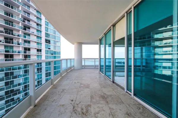 a view of balcony with staircase