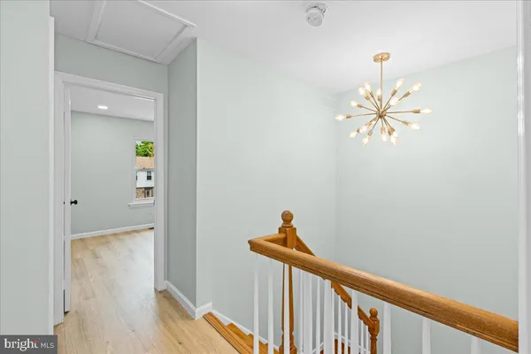 a view of a hallway with entryway
