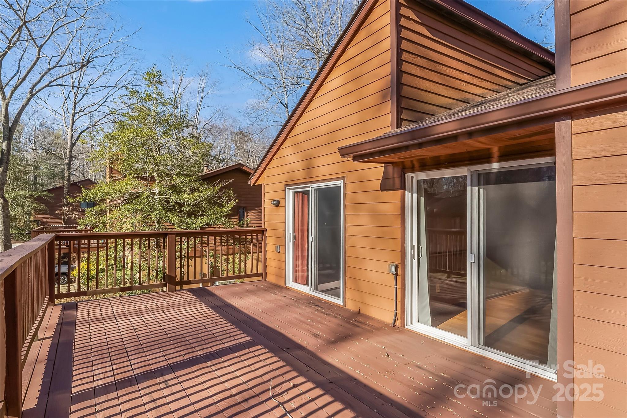 39 Oak Court Fletcher, NC 28732 - Photo 30 of 41 a view of a balcony with wooden floor and fence