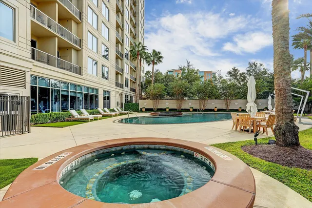 a view of a city with tall buildings