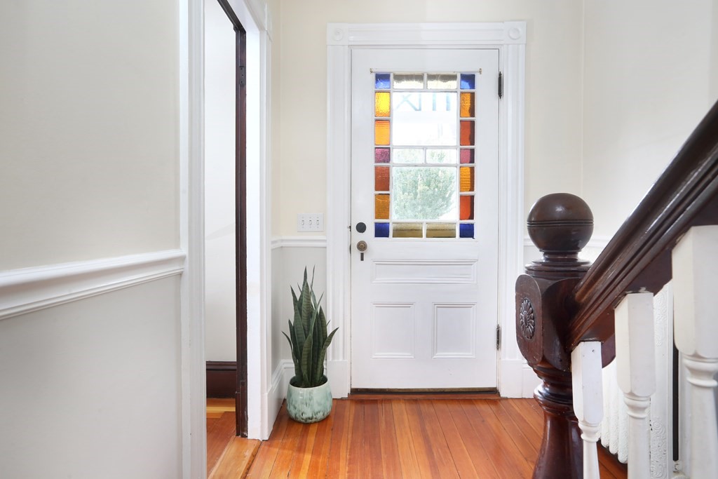 195 Fayette Street Watertown, MA 02472 - Photo 2 of 18 an entryway with wooden floor