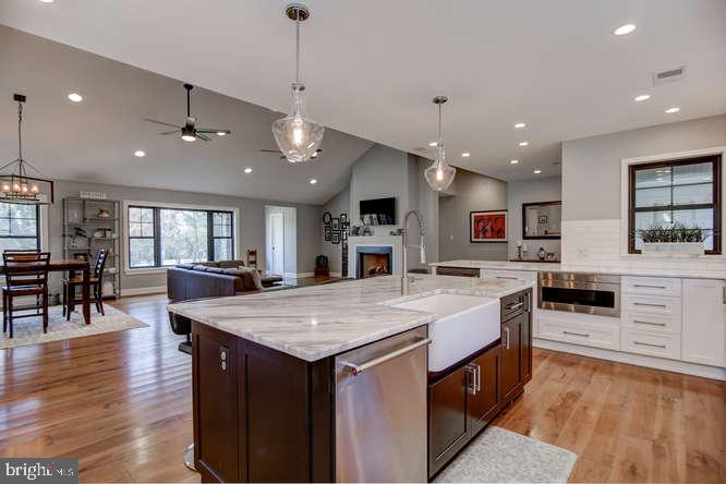 201 Brookhaven Road Wallingford, PA 19086 - Photo 9 of 25 Kitchen Island with farmhouse sink