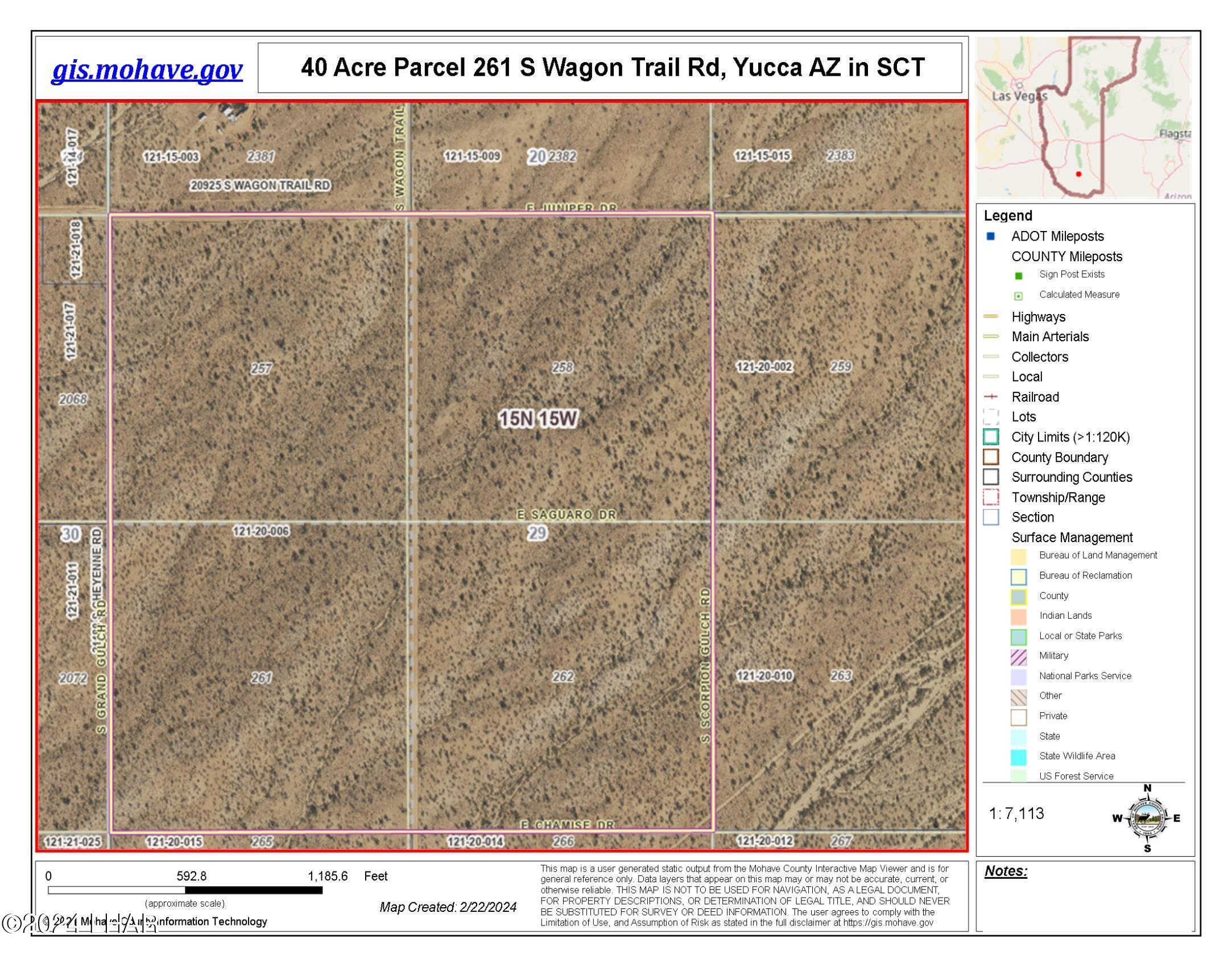 261 South Wagon Trail Road Yucca, AZ 86438 - Photo 3 of 43 Parcel 261/ 40-acres