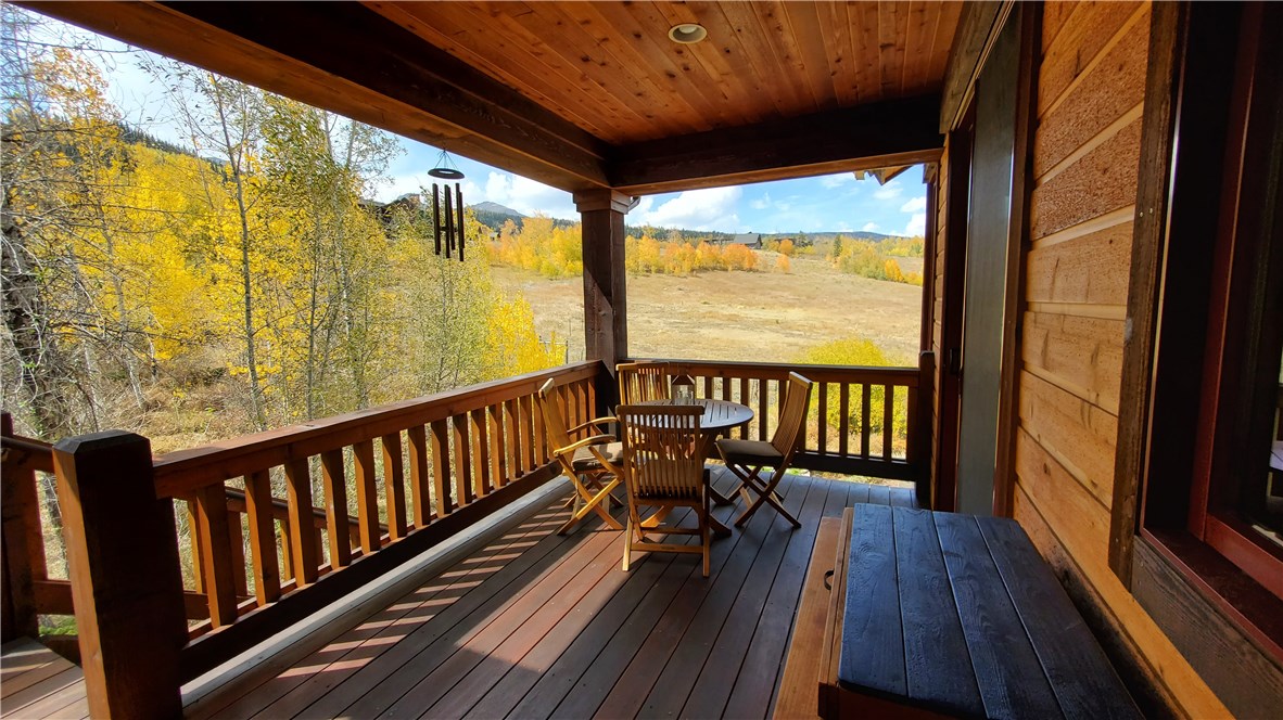 135 Game Trail Road Silverthorne, CO 80498 - Photo 12 of 34 Nice covered deck to enjoy the views.