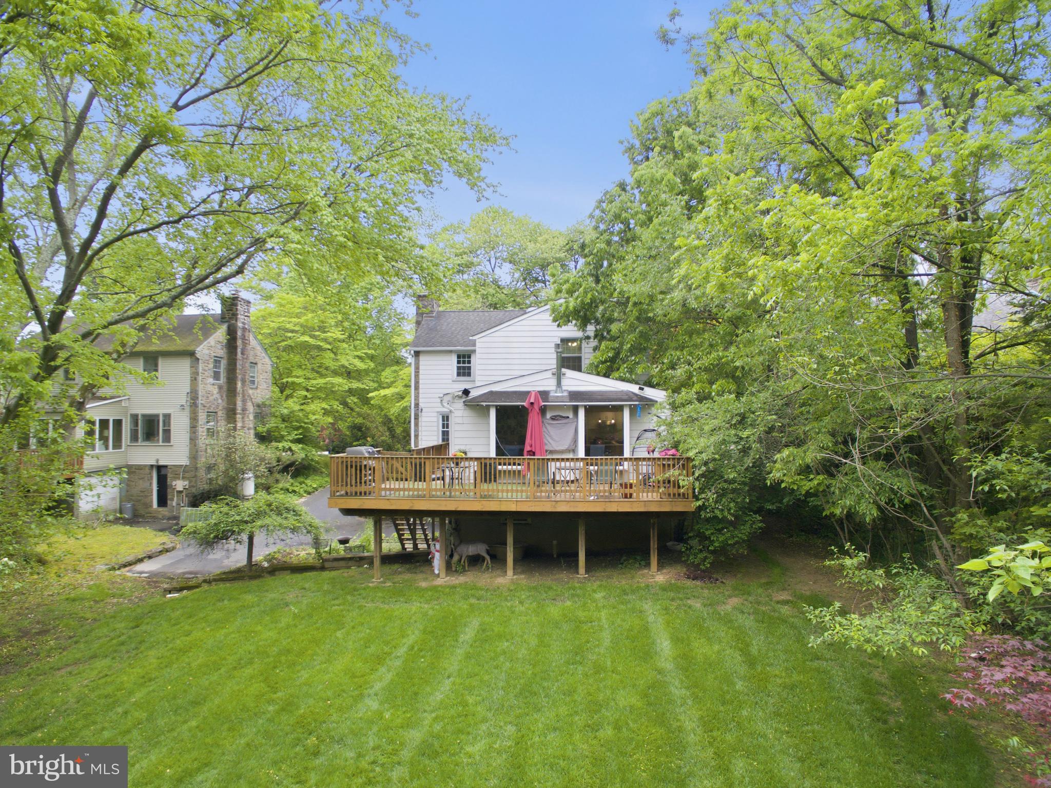 301 Riverview Road Swarthmore, PA 19081 - Photo 41 of 46 a view of a house with a backyard