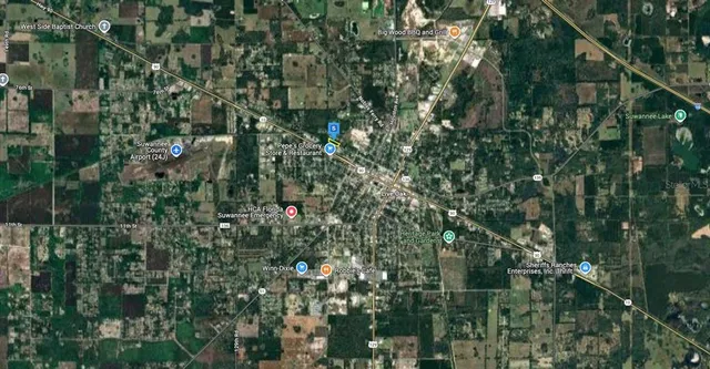 a view of city and tree