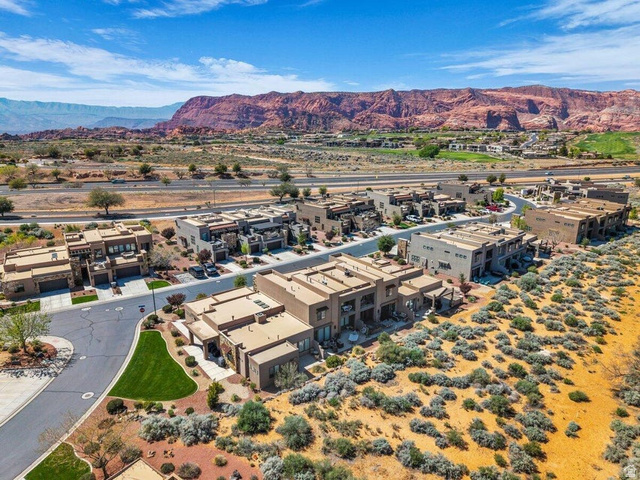 5010 Escapes Drive St. George, UT 84770 - Photo 31 of 46 Aerial view of a mountain backdrop