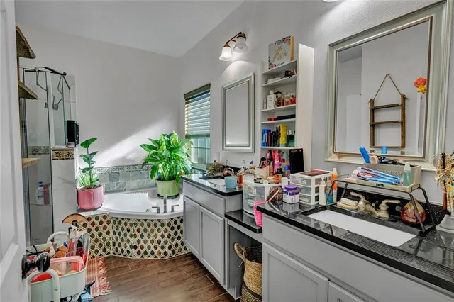 a room with furniture and gym equipment