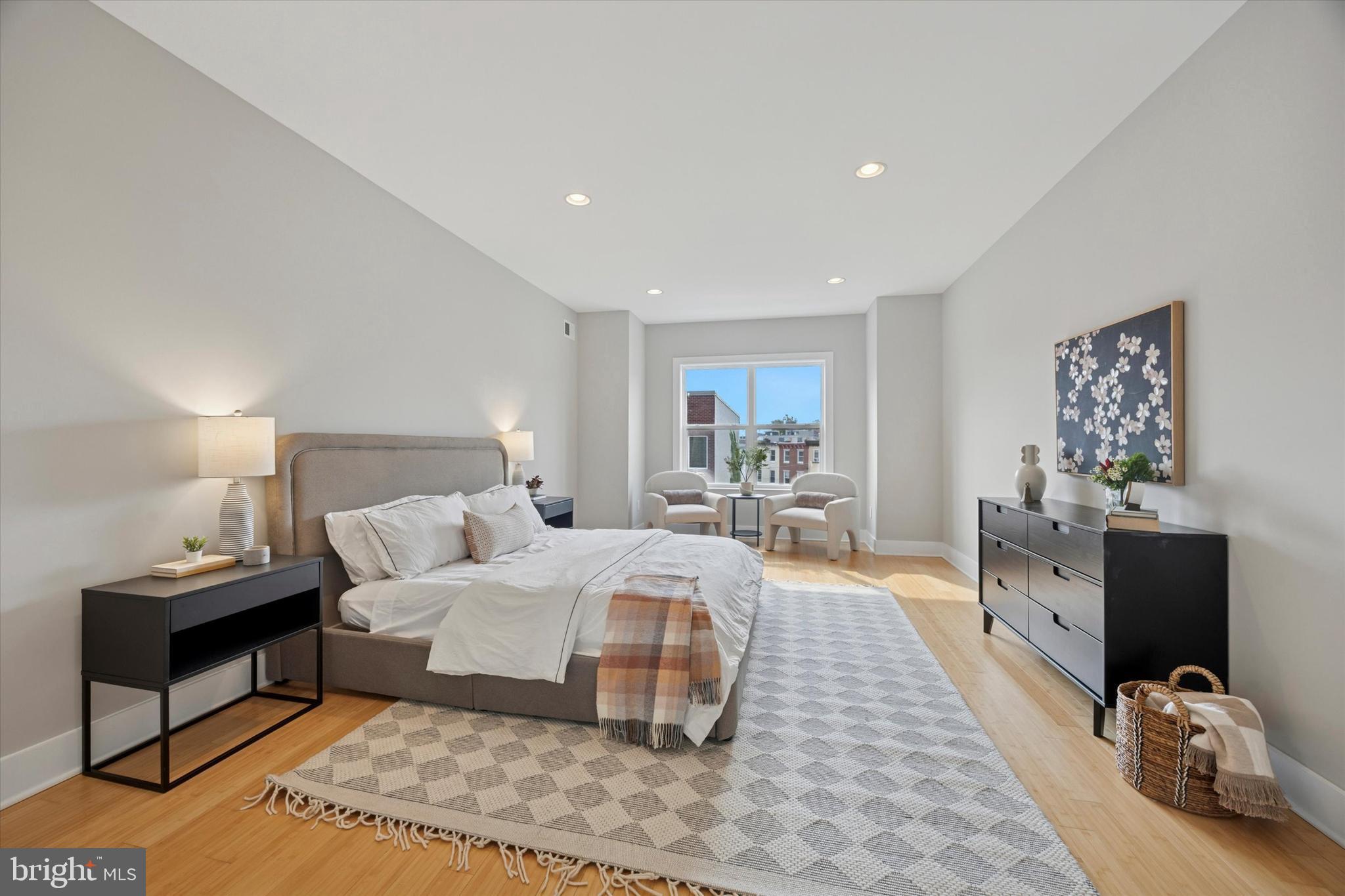 1639 Francis Street Philadelphia, PA 19130 - Photo 14 of 21 a bedroom with a bed and wooden floor