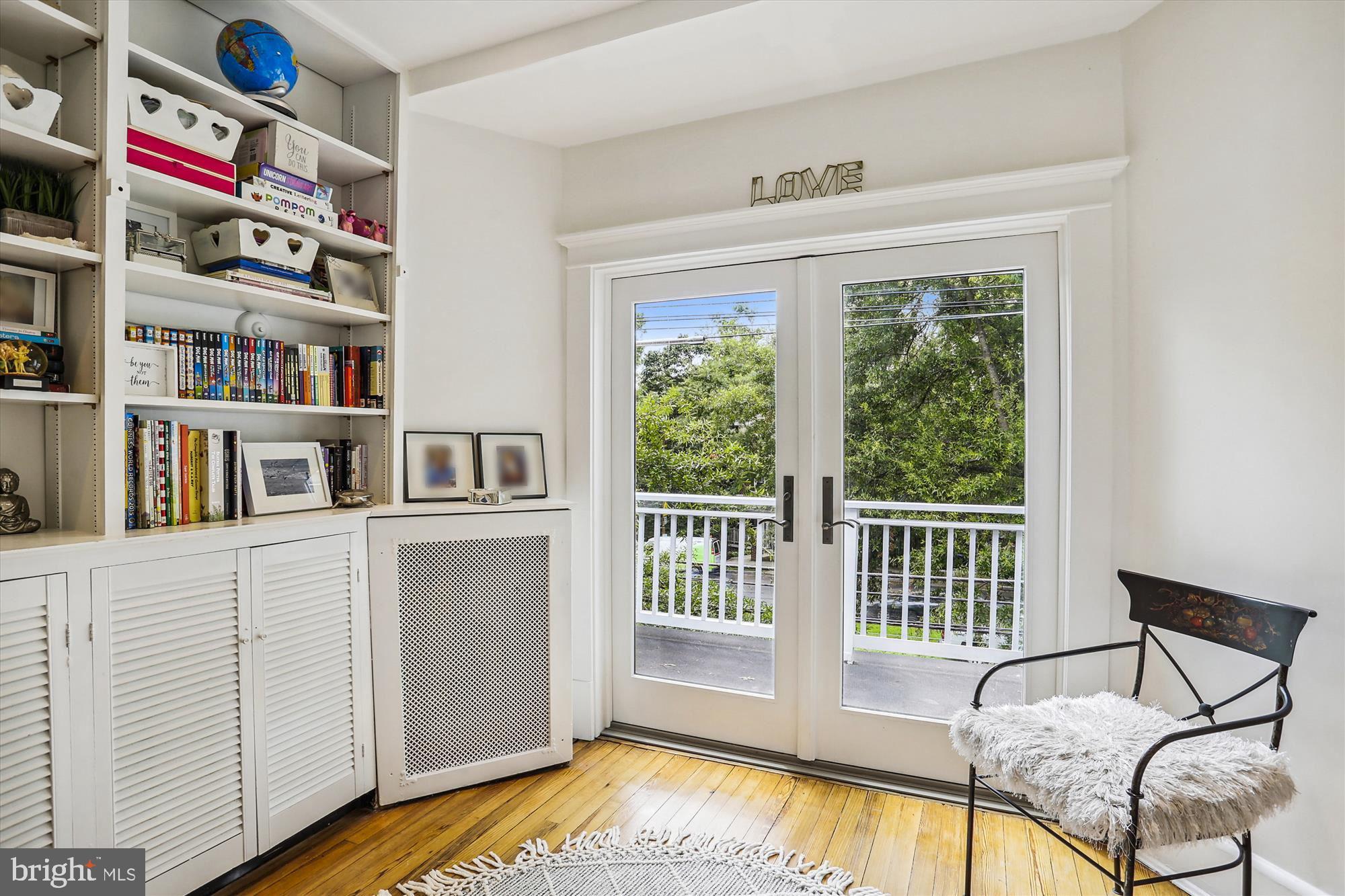 4887 MacArthur Boulevard Northwest Washington, DC 20007 - Photo 20 of 21 Sitting room is off Balcony between BR 2 and 3
