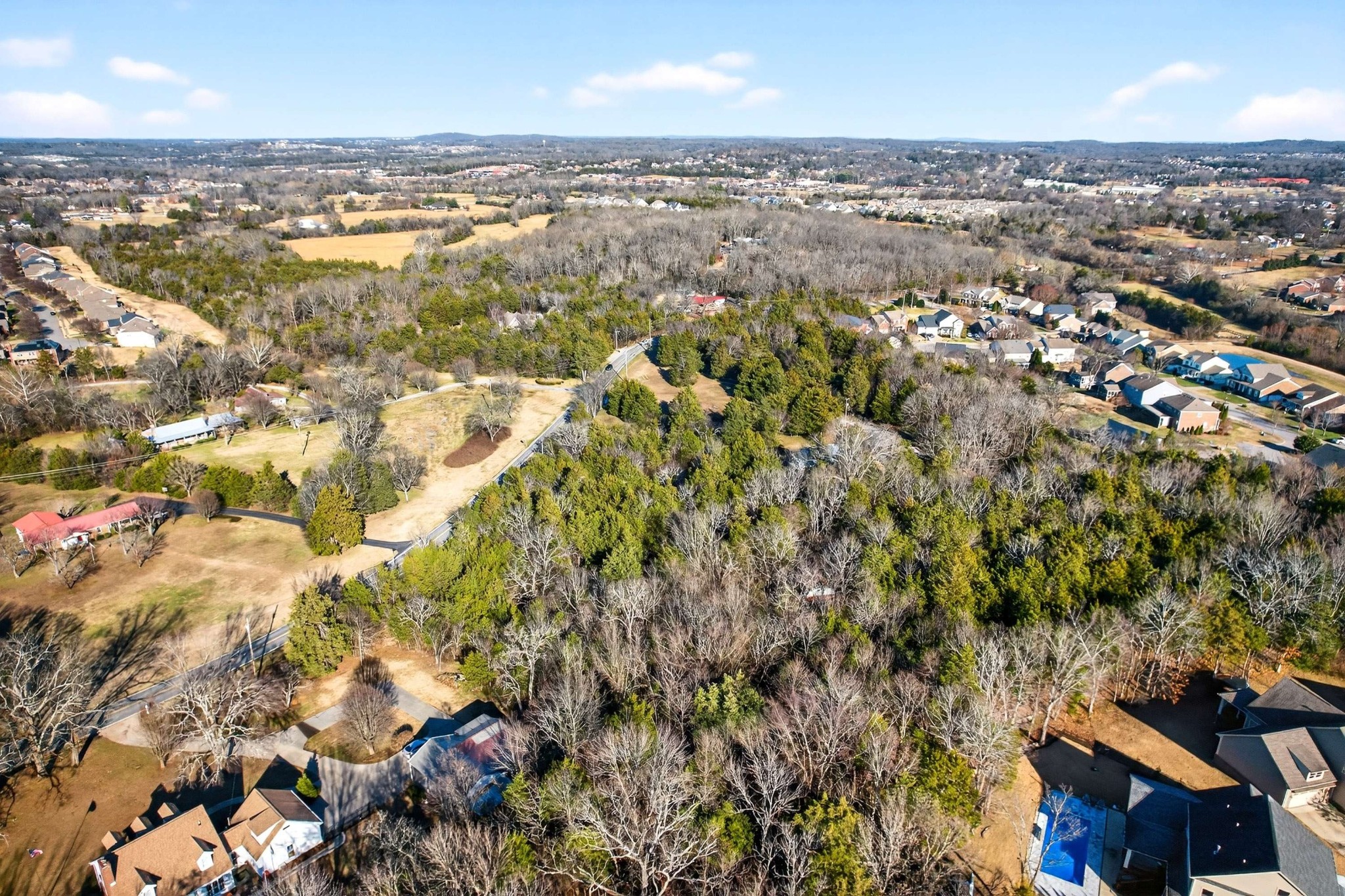 9877 Sam Donald Road Nolensville, TN 37135 - Photo 31 of 37 an aerial view of residential building with parking space
