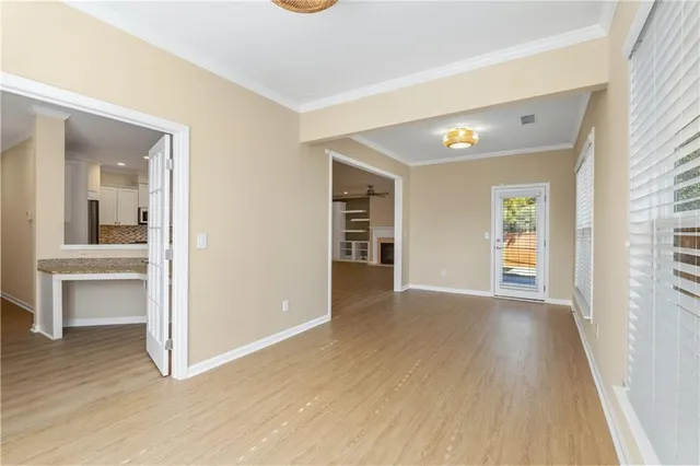 wooden floor in an empty room