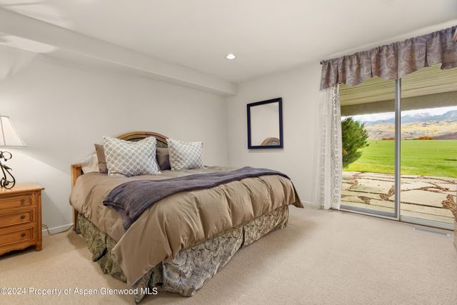 a view of a large room with a large window