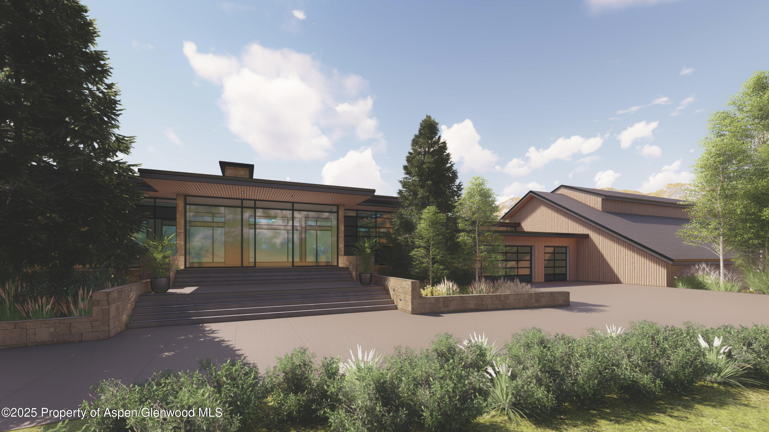 1650 McLain Flats Road Aspen, CO 81611 - Photo 71 of 72 a front view of a house with garden