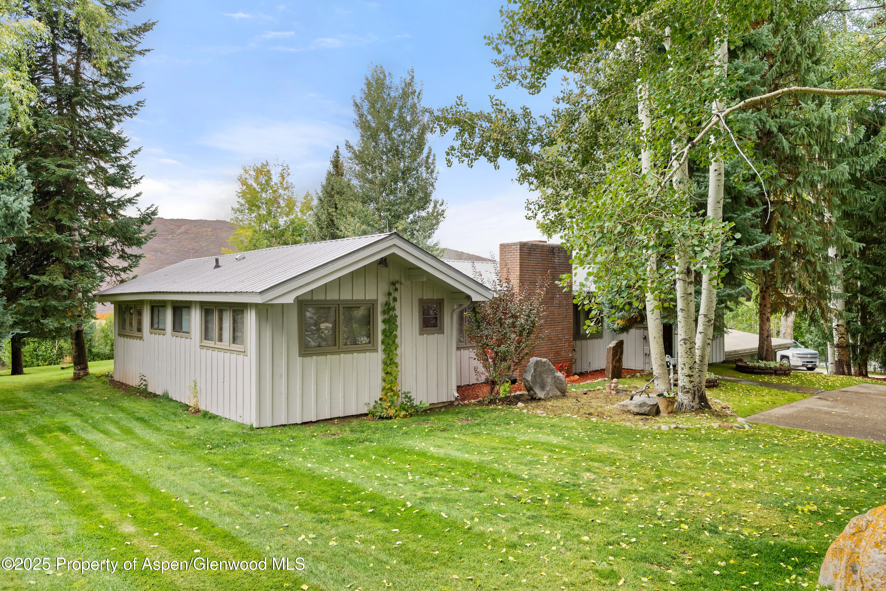 1650 McLain Flats Road Aspen, CO 81611 - Photo 9 of 72 a view of a house with backyard and tree