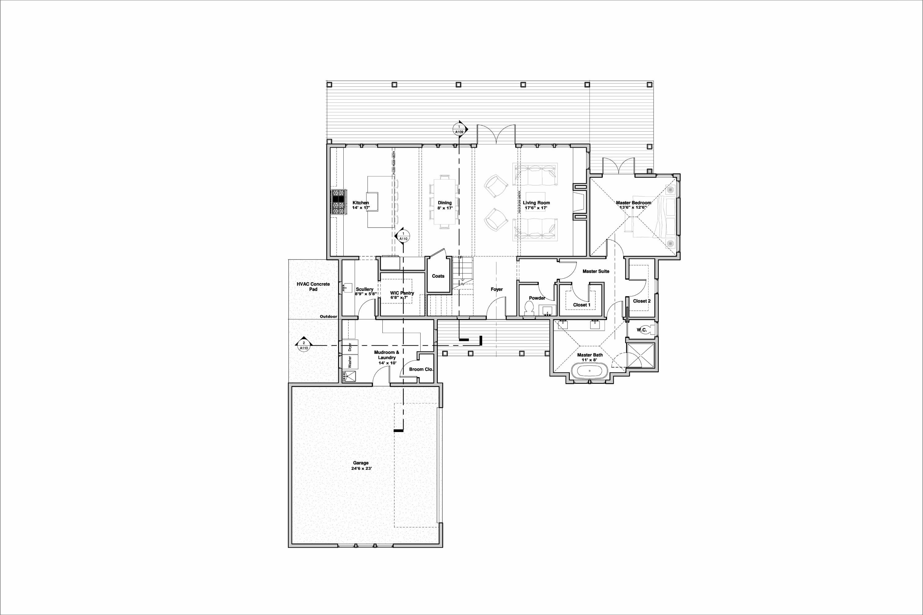 316 Woodland Shores Road Charleston, SC 29412 - Photo 11 of 12 5_THE MAYBANK_FIRST FLOOR PLAN_CLEAN