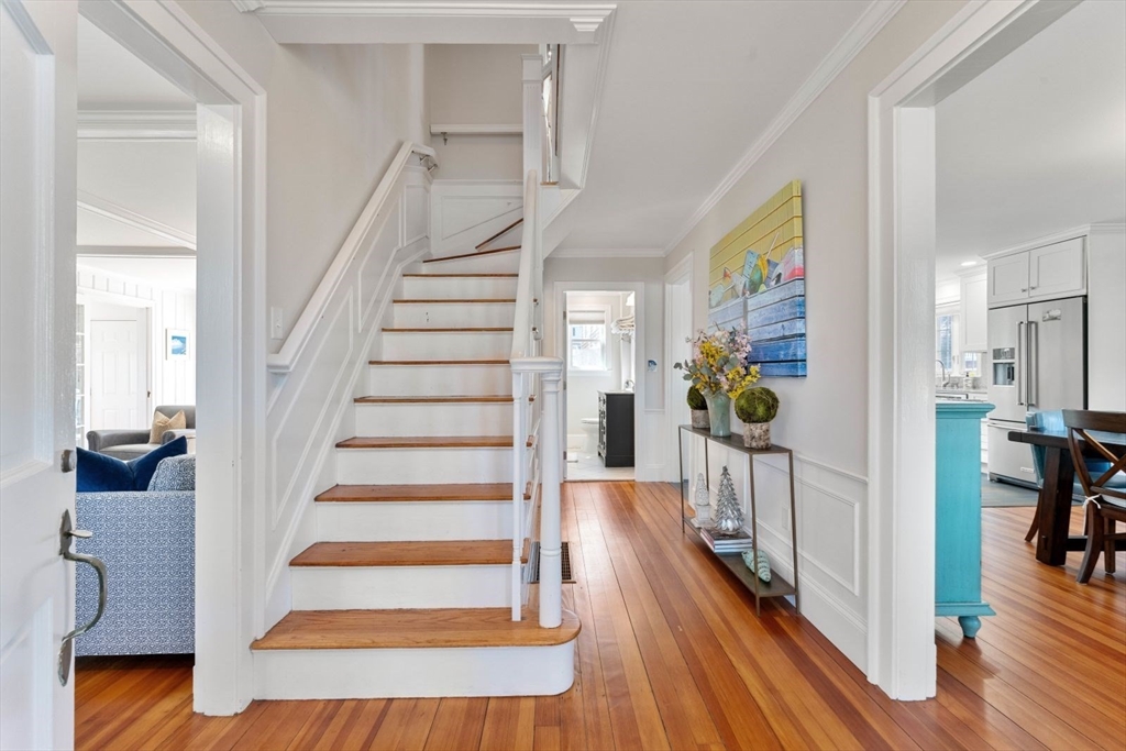 19 Damon Road Scituate, MA 02066 - Photo 4 of 33 a view of entryway and hall with wooden floor