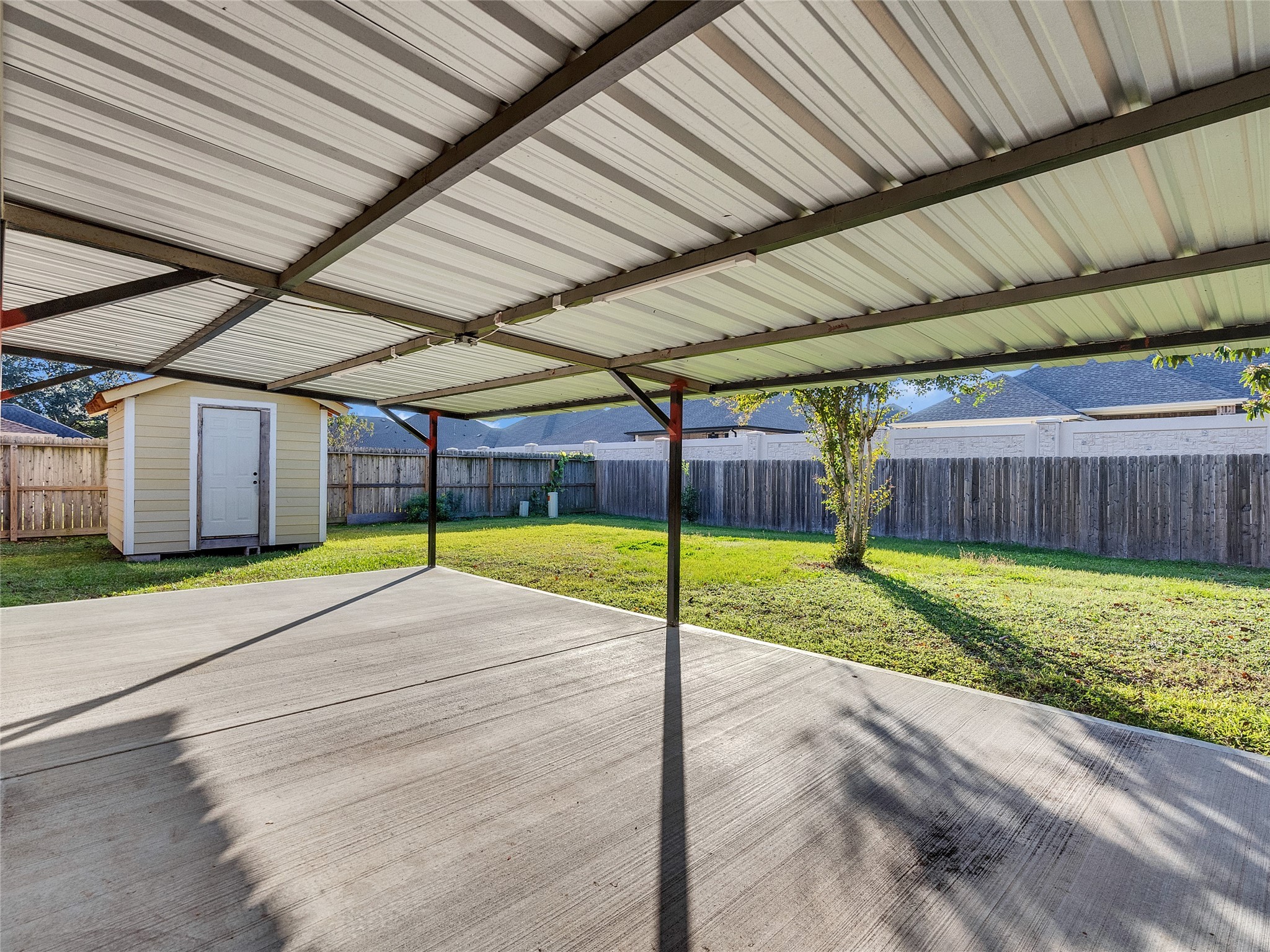 2201 Georgetown Street Katy, TX 77493 - Photo 20 of 20 a view of a backyard of the house